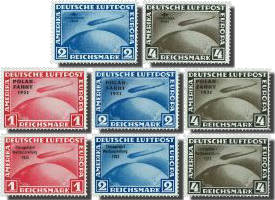 Reprints of the 3 sets 'Graf Zeppelin'