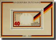 Mini-Feuillet, 25 ans République Fédérale Allemagne de 1974