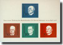 Allemagne - Feuillet ADENAUER