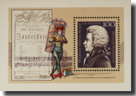 Germany : Sheetlet Mozart, MNH