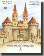 Le Carnet de France Croix-Rouge 1971 avec oblitération spéciale rouge